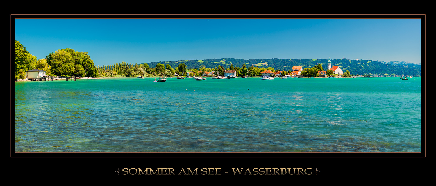 Panorama Wasserburg Sommer